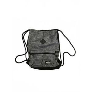 Adidas Drawstring Backpack Bag Charcoal and Black